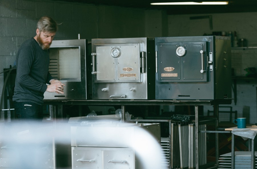 Daniel Thumwood in the Harrison Ovens workshop