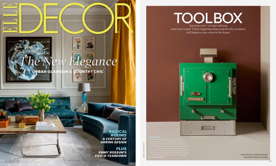 Elle Decor USA Feature the Harrison Charcoal Oven in Their Toolbox Feature