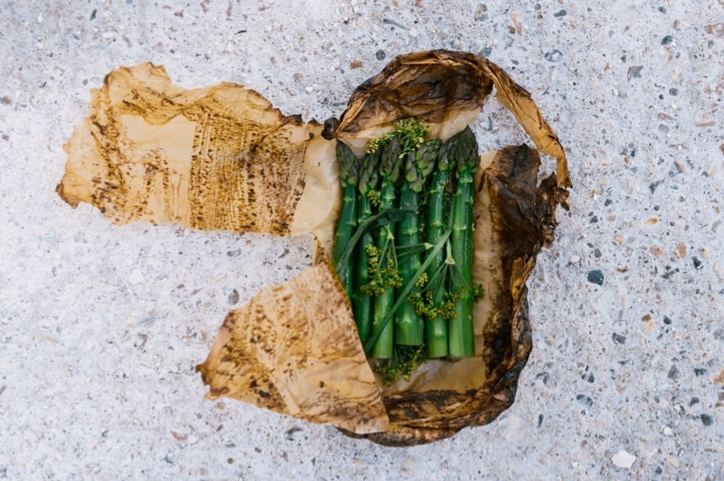 Asparagus cooked in a Harrison oven
