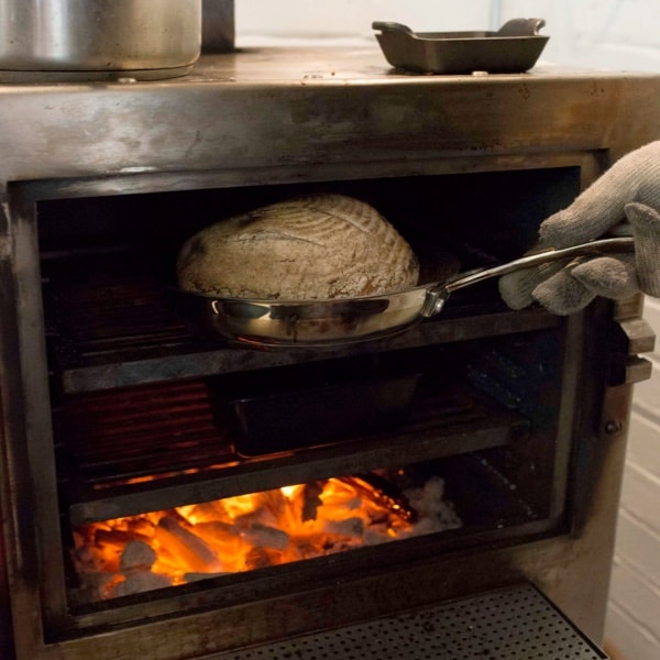 Bread baking in Harrison oven